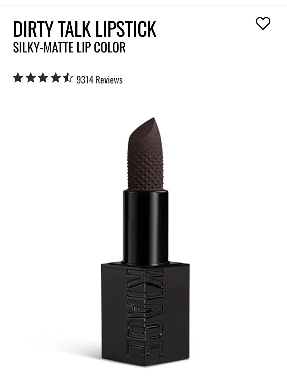 NIB Il Makiage Dirty Talk Silky Matte Lipstick — Deep Plum (William color)